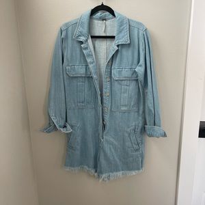 Free People Denim Romper - Medium